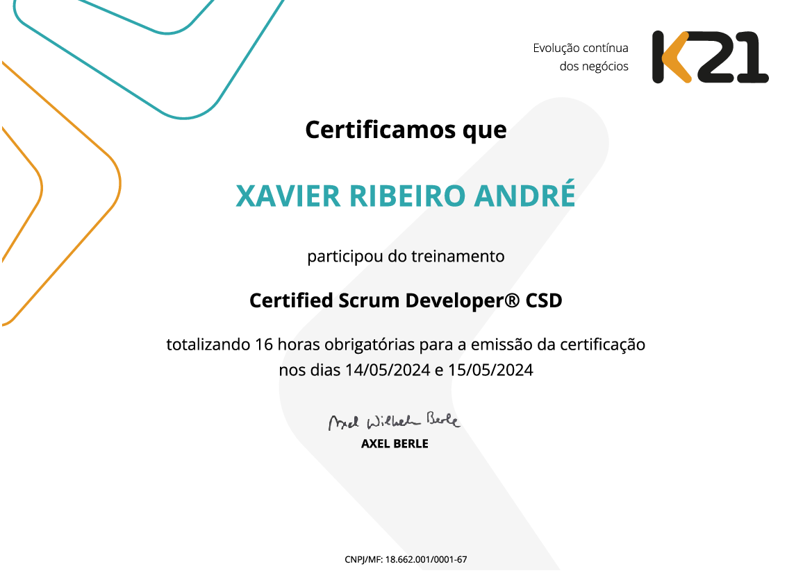 Certificado K21